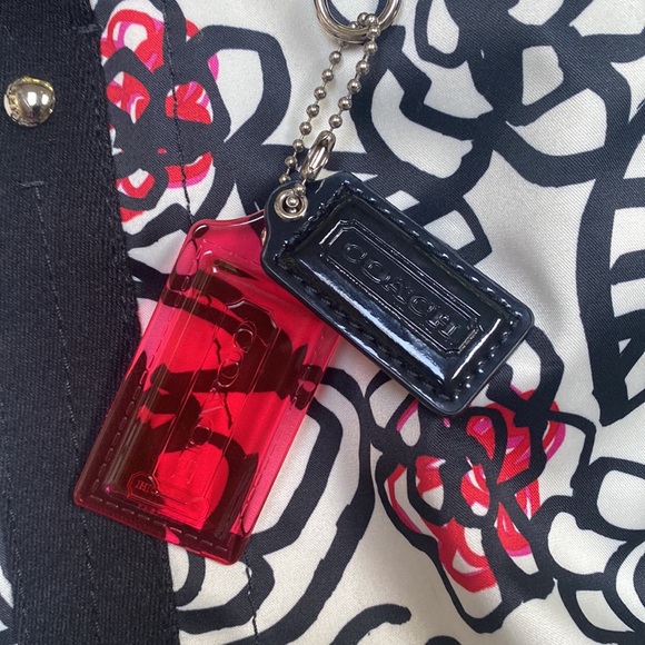 Coach Floral Flower Graffiti Poppy Shoulder Bag Tote F16914 - Picture 11 of 16